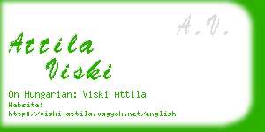 attila viski business card